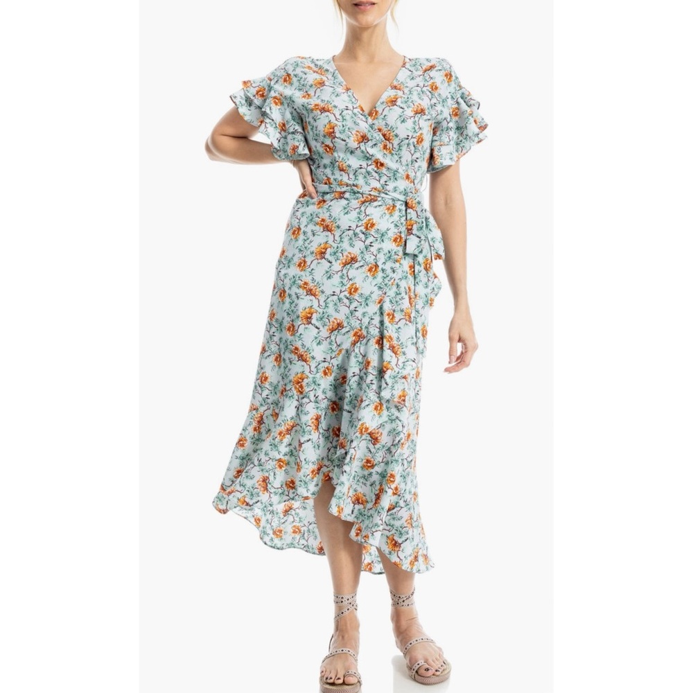 NWT Max Studio Floral Wrap Dress
